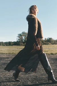 Robe maxi en mousseline