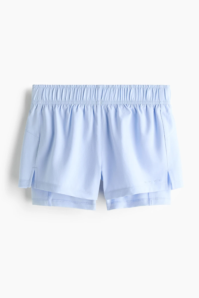 Shorts de course DryMove🅪 superposés