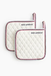 2-Pack Quilted Pot Holders