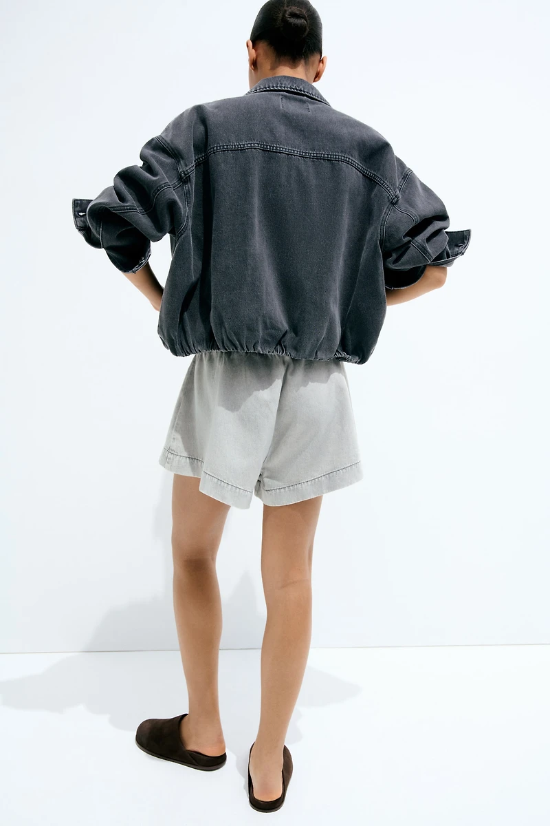 Denim Pull-On Shorts
