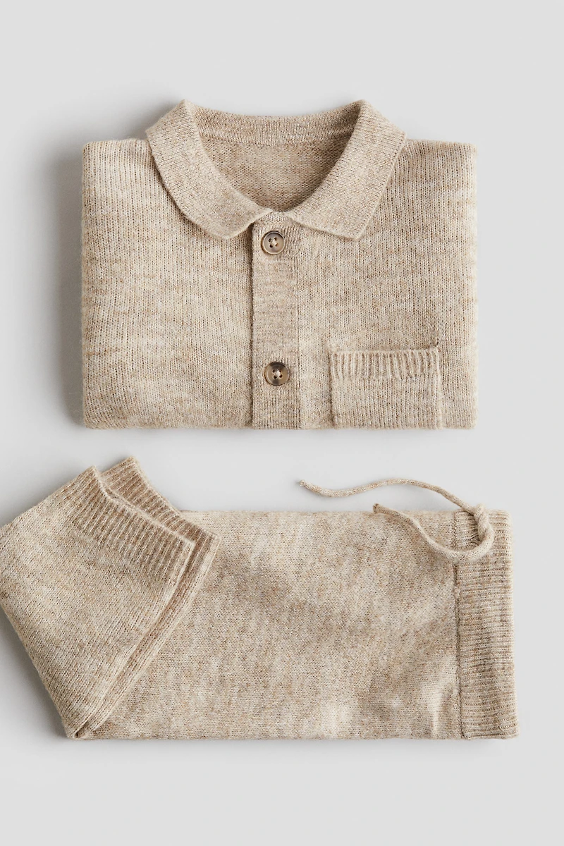 2-piece Cardigan and Pants Set