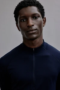 Muscle-Fit Half-Zip Sports Shirt with DryMove™