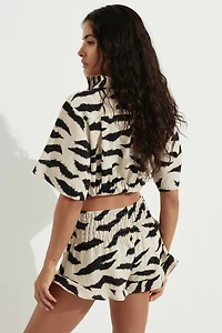 Smocked Pull-On Shorts