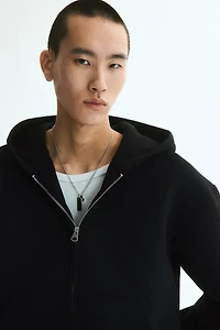 Loose-Fit Scuba Hooded Jacket