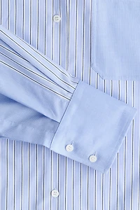 Chemise ample à panneaux en popeline