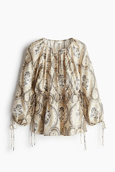 Drawstring-detail Blouse