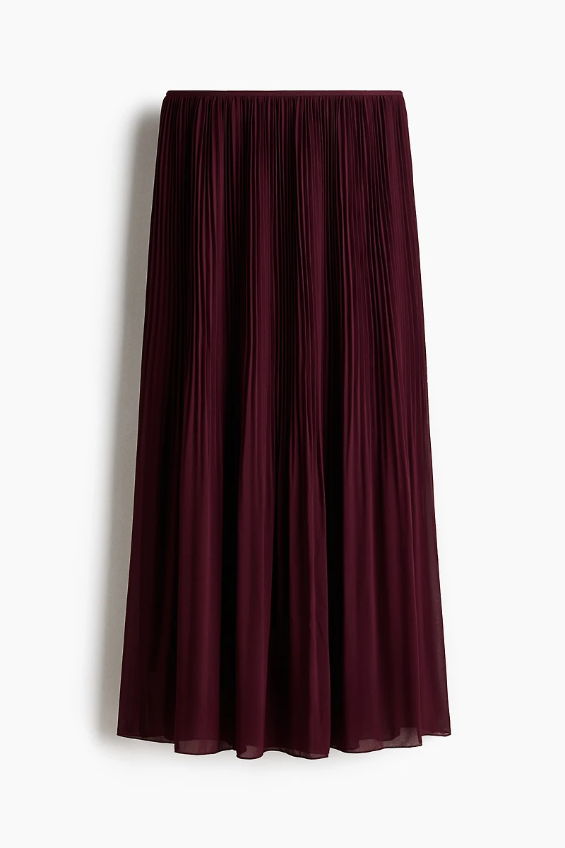 Pleated Chiffon Skirt