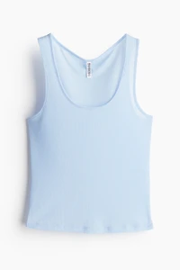 Sheer Ribbed Tank Top