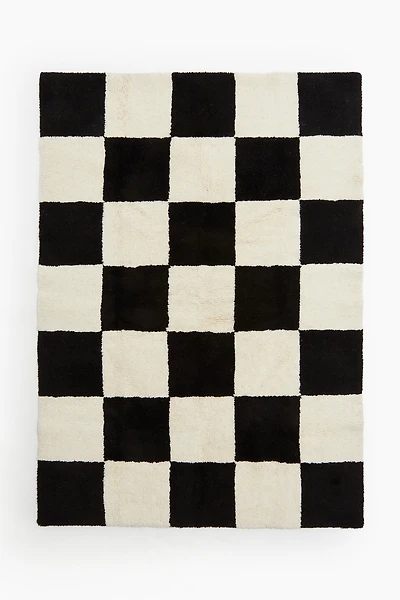 Tapis en laine mélangée