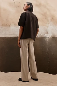 Chemise coupe classique à col cubain