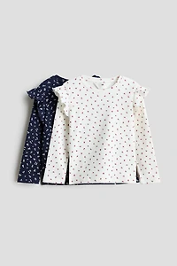 Lot de 2 hauts à volants