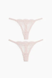 2-pack Lace Thong Briefs
