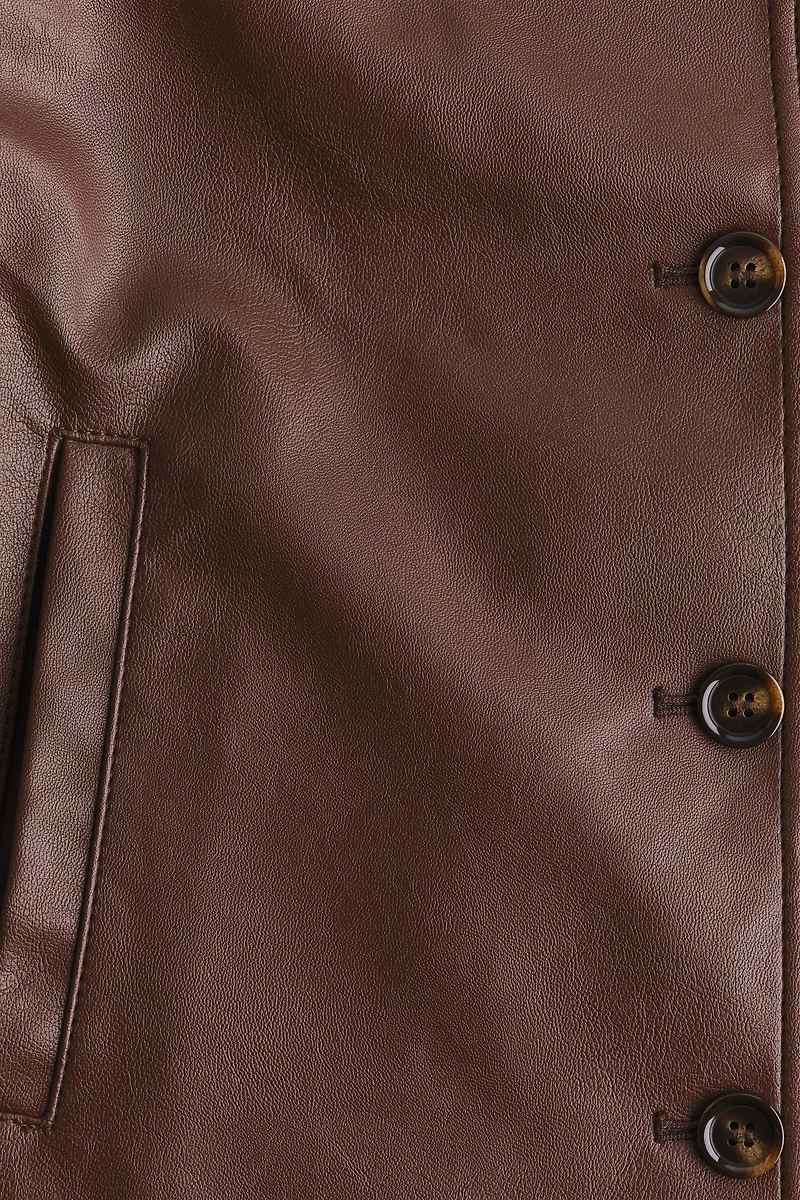 Veste en tissu enduit