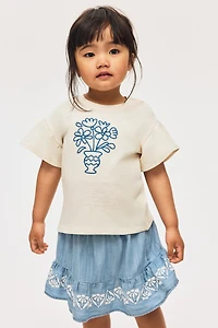 Top with Printed Motif
