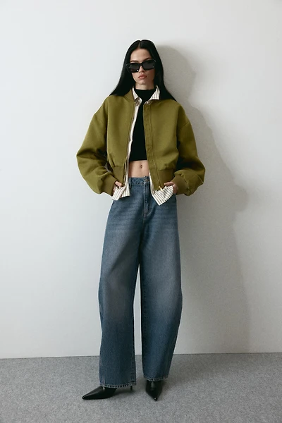 Barrel Leg High Waist Jeans