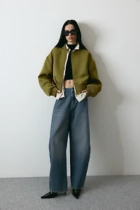 Barrel Leg High Waist Jeans