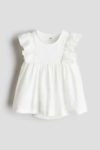Ruffle-trimmed Bodysuit Dress