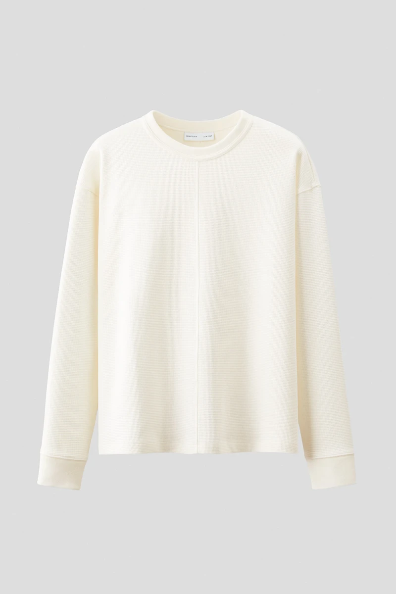 Waffled Long-Sleeved Shirt