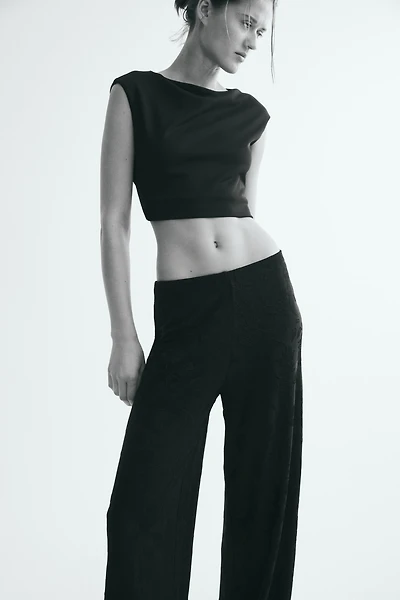 Jacquard Jersey Pull-On Pants