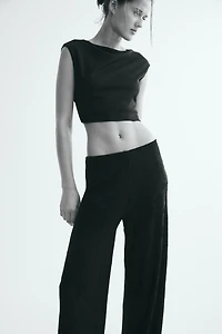 Jacquard Jersey Pull-On Pants