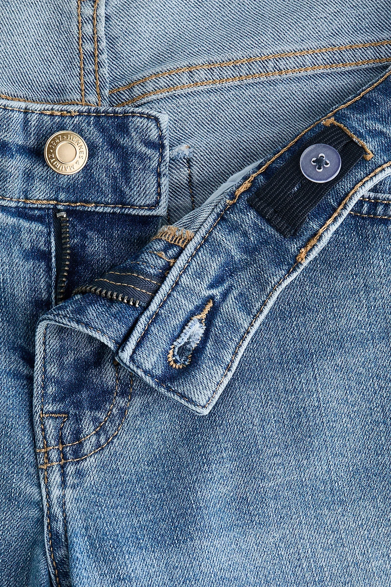 Jean large MAMA taille basse, à la cheville