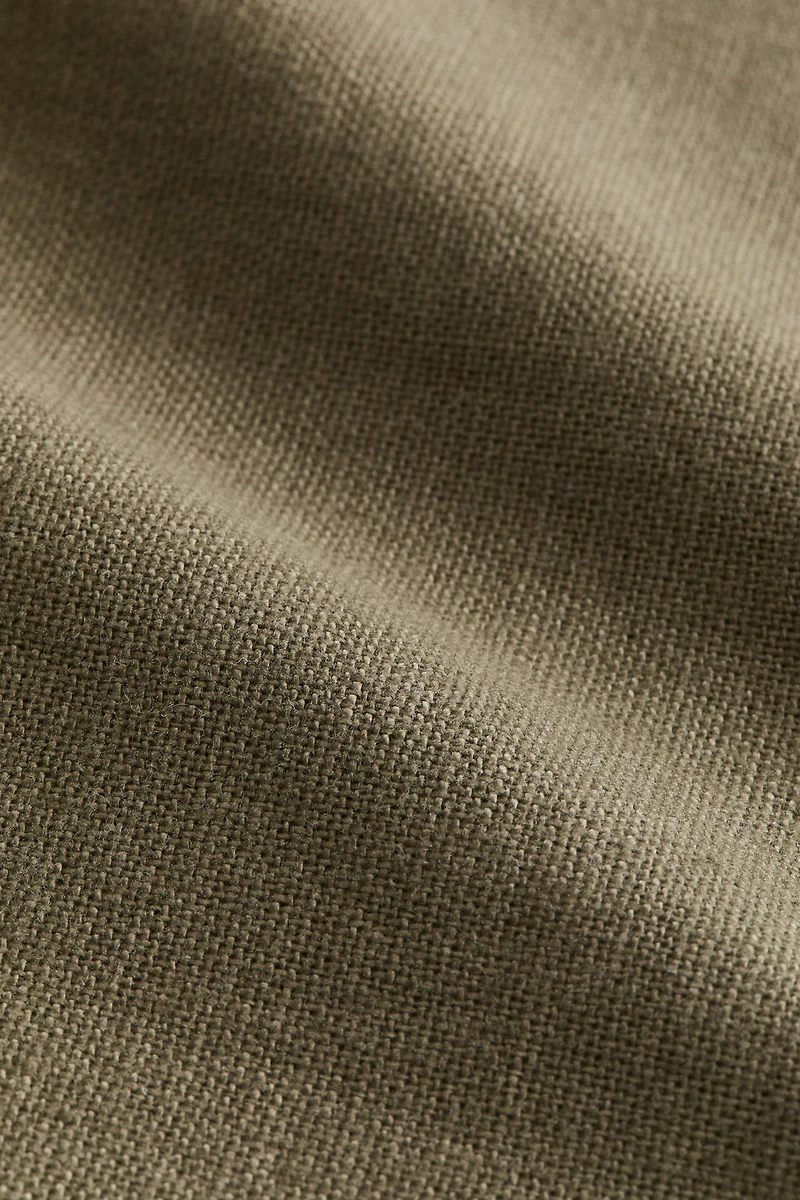 Housse de coussin en lin mélangé