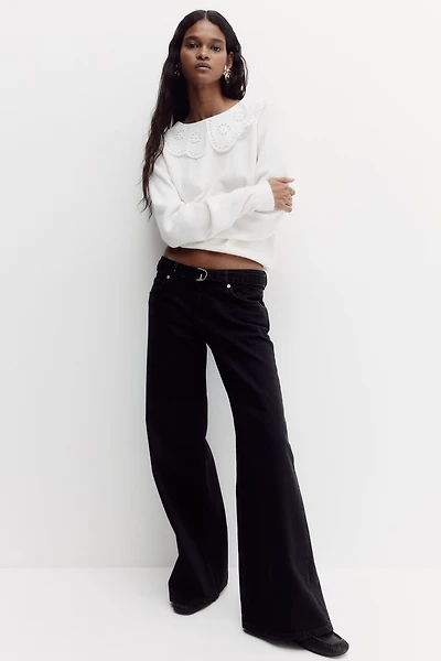 Wide-Leg Ultra High Jeans