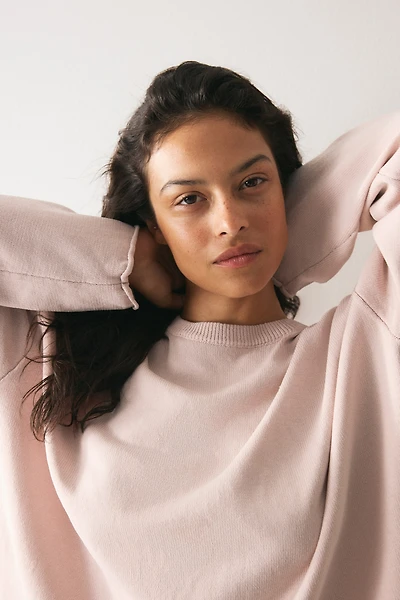 Roll-edge Sweater