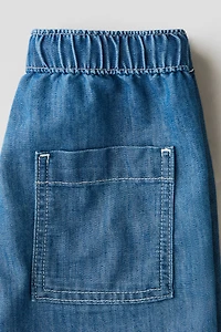 Short en denim de coton