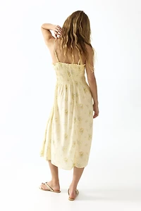 Smocked Strappy Dress
