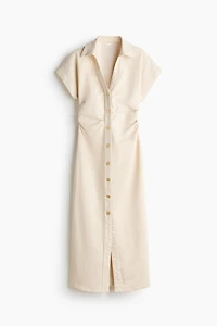 Short-Sleeved Denim Dress