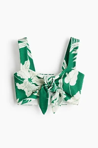 Tie-Detail Crop Top