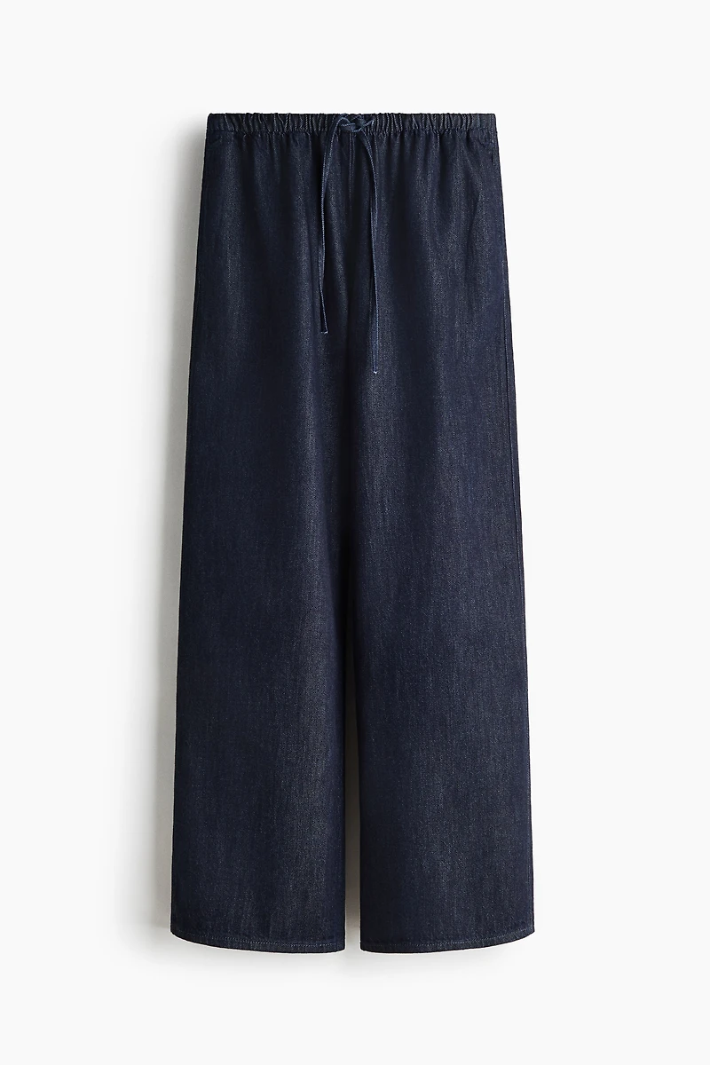 Denim Drawstring Pants