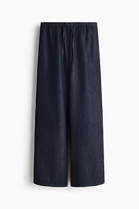 Denim Drawstring Pants