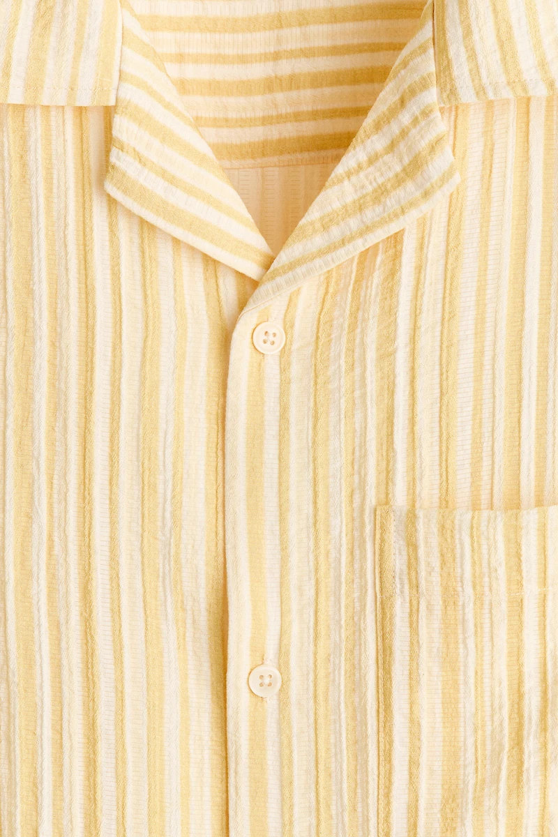 Chemise décontractée à col cubain