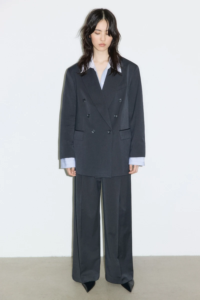 Veston grande taille en sergé