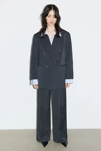 Veston grande taille en sergé