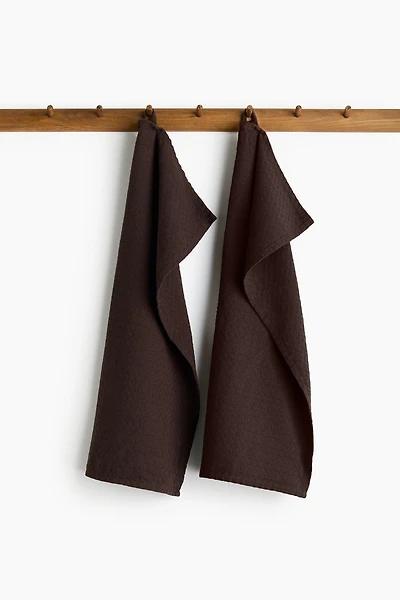 2-Pack Jacquard-Weave Tea Towels