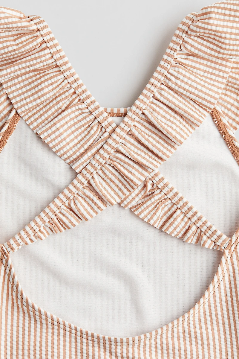 Flounce-Trimmed Swimsuit