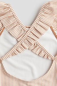 Flounce-Trimmed Swimsuit