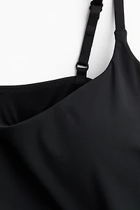 Padded-Cup Microfiber Strappy Top