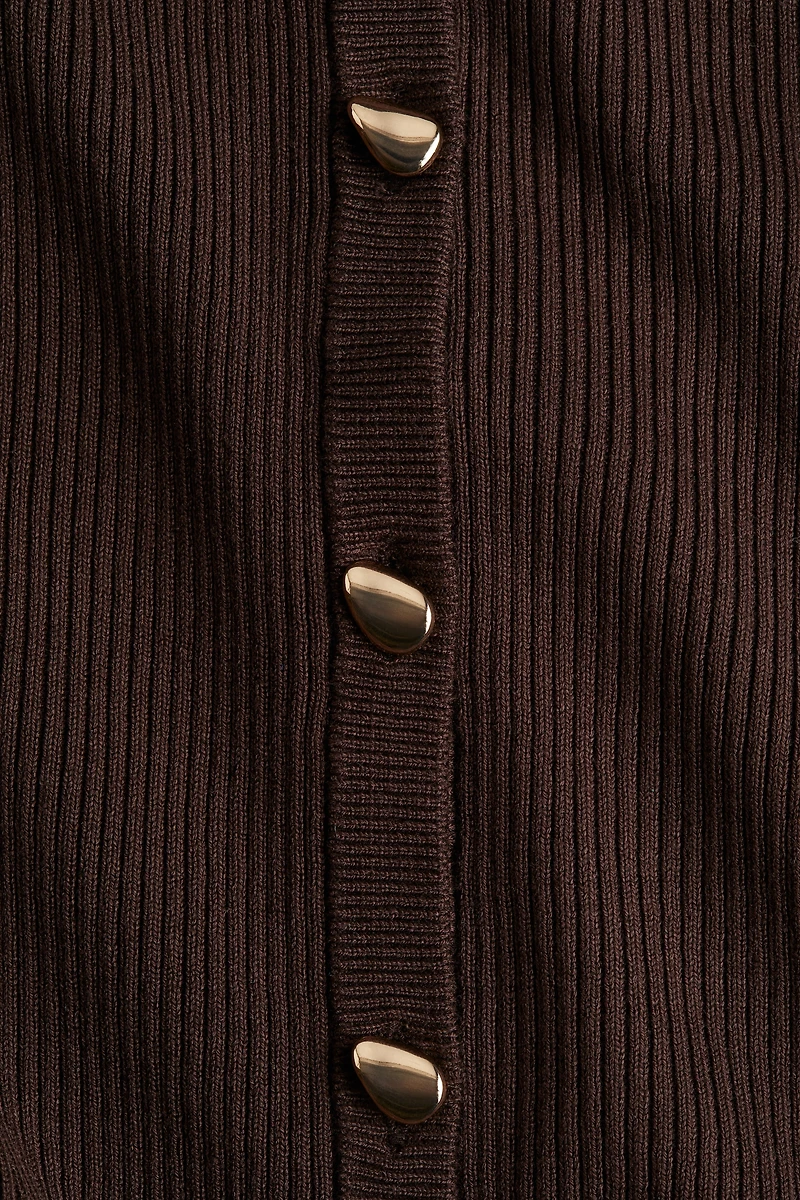 Gilet en tricot côtelé