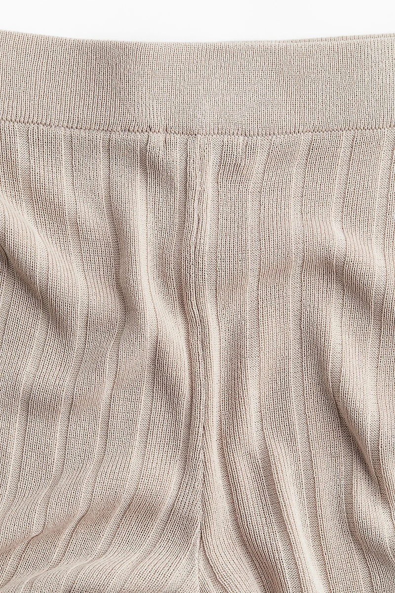 Rib-knit Pants