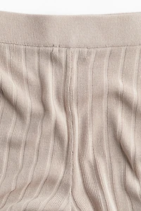 Rib-knit Pants