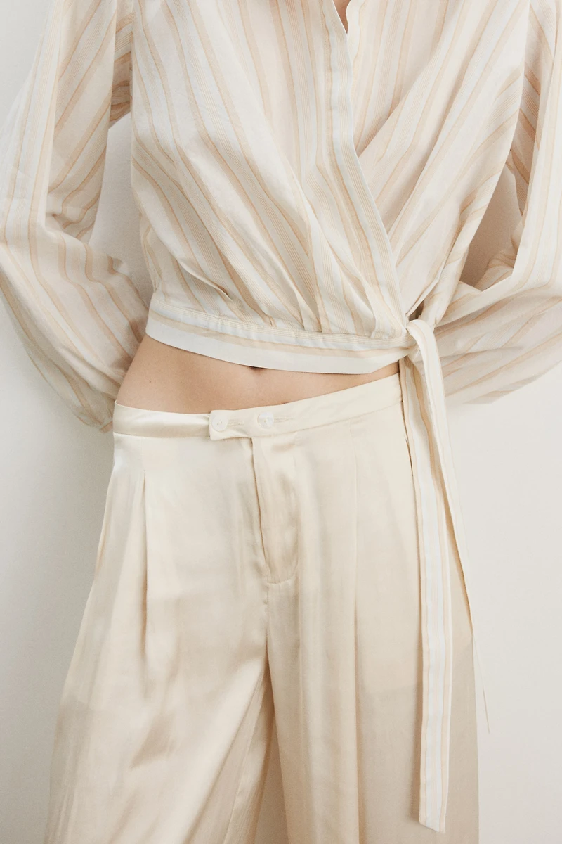 Cotton Wrap Shirt