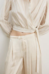Cotton Wrap Shirt