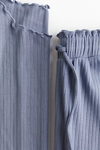 MAMA Ribbed Pajamas