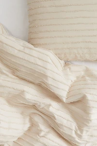 Tufted King/Queen Duvet Cover Set