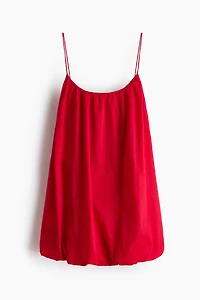 Bubble-hem strappy dress
