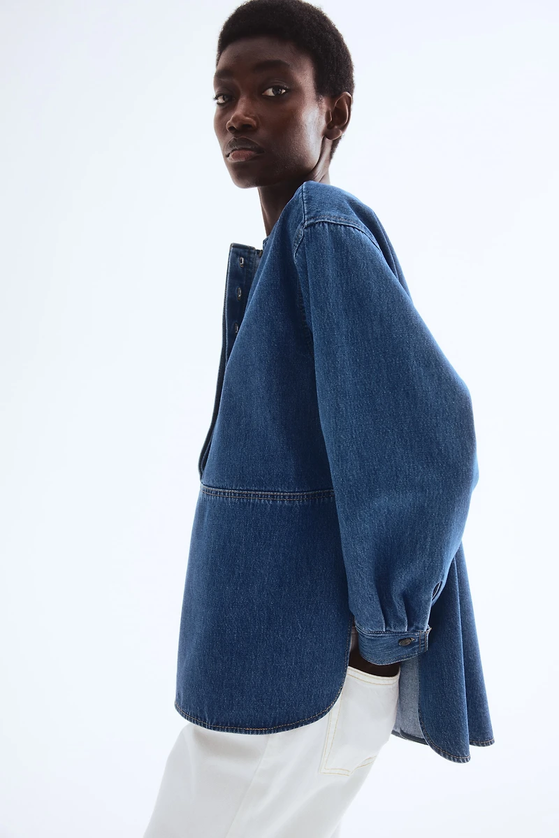 Pullover Twill Blouse